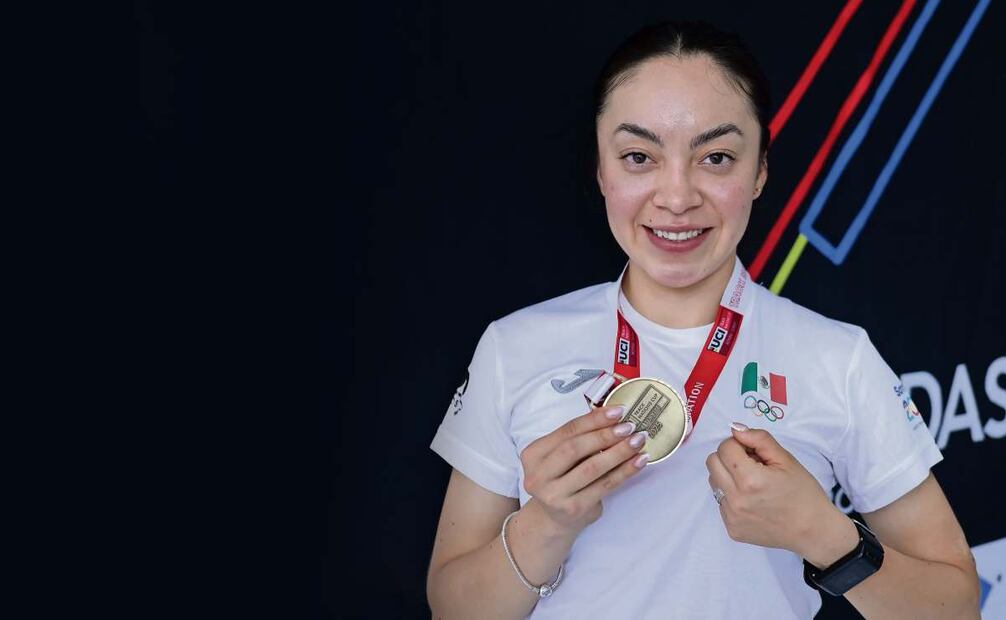 Tras coronarse en Turquía, la ciclista mexicana Yareli Acevedo nos revela su sueño de estar en los Olímpicos. (26/03/2025) Foto: Fernanda Rojas | El Universal