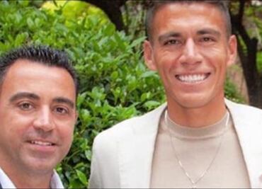 Xavi fue el padrino del hijo de Héctor Moreno así que ahora el DT del Barcelona y el mexicano son compadres
