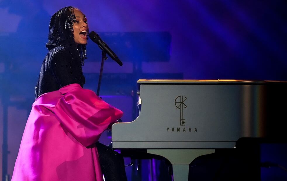 Alicia Keys también tuvo una presentación en el Auditorio Nacional de la CDMX.  Foto: AFP