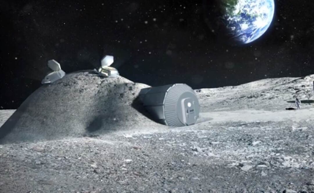 La base lunar se construiría en la cara oculta del satélite. Foto: ESA