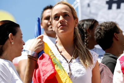 Venezuela: Niega Tintori que exista negociación con Maduro