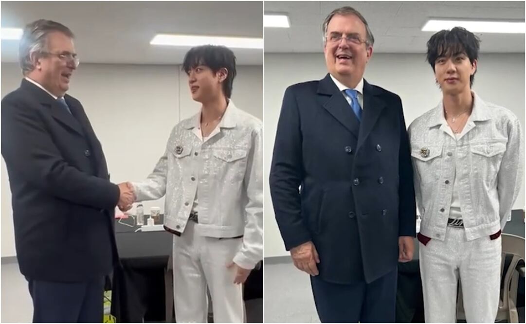 Marcelo Ebrard rememoró un encuentro que tuvo con un integrante de la banda surcoreana. Foto: TikTok. @m_ebrard