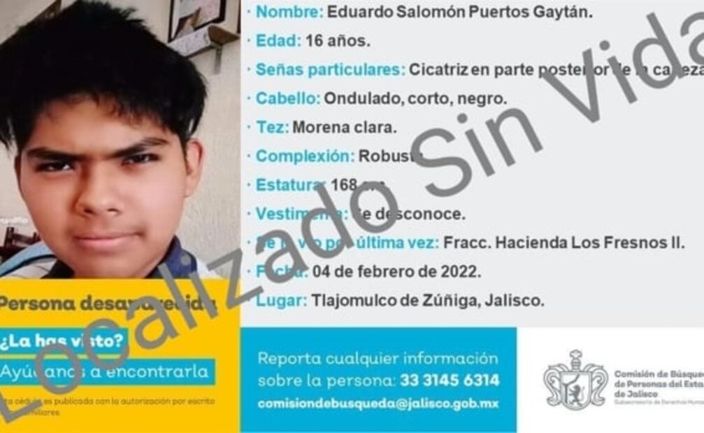 Ya hay un detenido por el homicidio del adolescente Eduardo Salomón en Jalisco: Alfaro