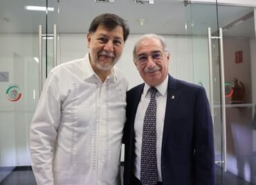 Se reúne Fernández Noroña con ministro Pérez Dayán; “muy amena charla”, señala