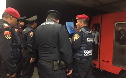 Joven intenta huir por vías del Metro; lo detienen