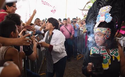 "Limpian" a Delfina de malas vibras en Teotihuacán