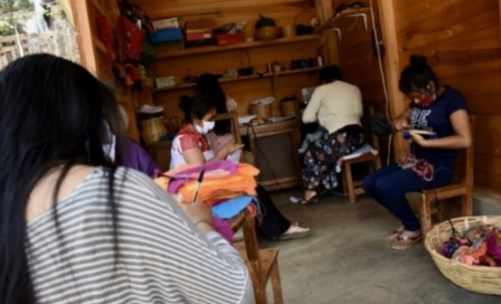 Mexican artisans make hand embroidered face masks for the COVID-19 pandemic