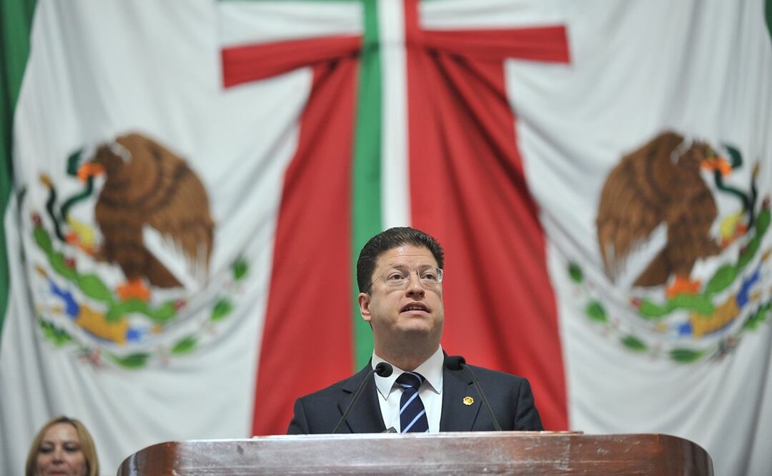 Comparecencia de Pablo Vázquez, Secretario de Seguridad. Foto: Especial