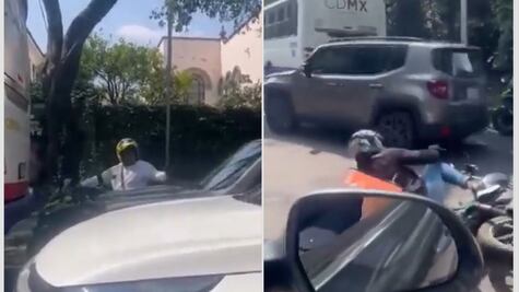 VIDEO: Mujer en CDMX embiste a repartidor con su camioneta; la apodan “Lady Jeep”