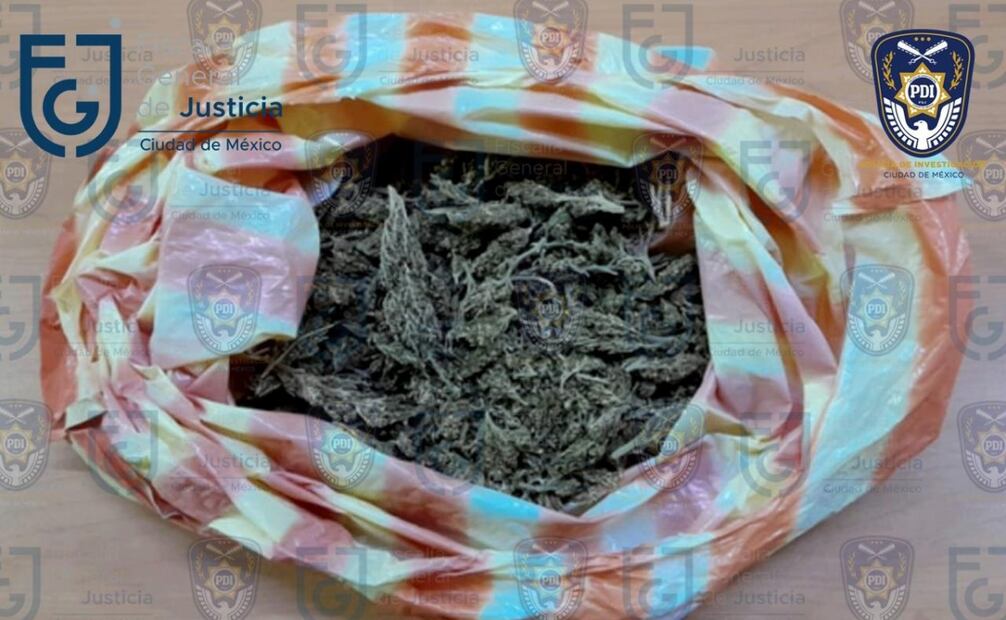 En la narcotienda ubicada en la alcaldía GAM vendían marihuana. (10/10/24) Foto: FGJ