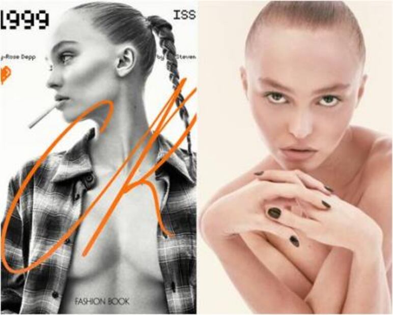 La hija de Johnny Depp posa topless