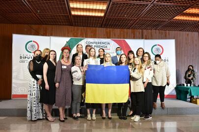 Ucranianos piden apoyo a diputados de México para conseguir visas humanitarias