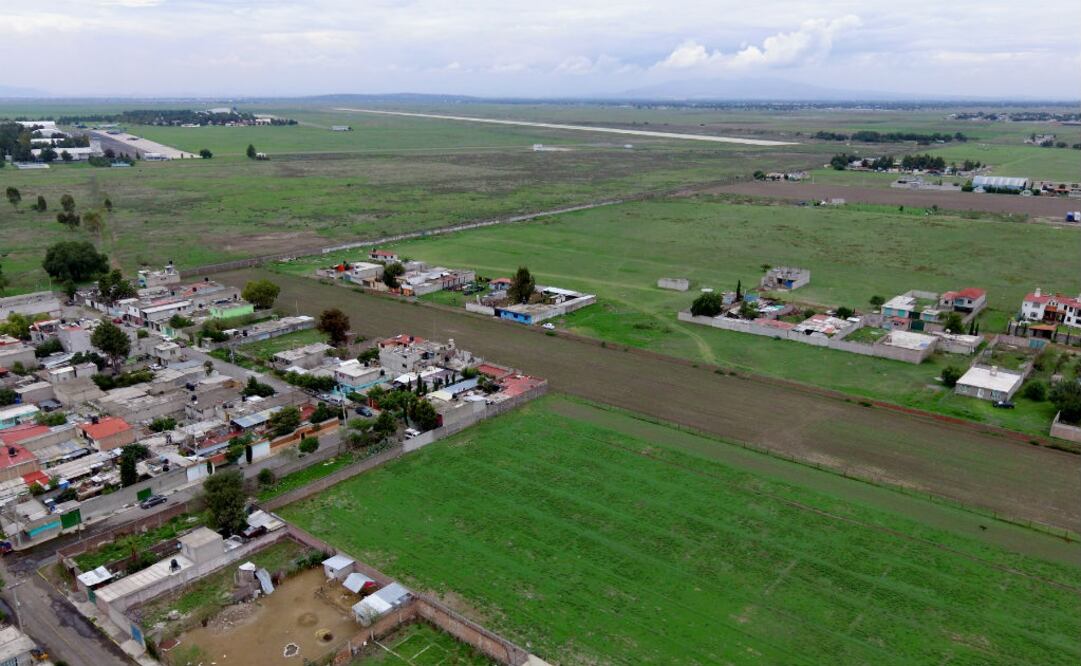 Terreno donde se prevé construir aeropuerto Santa Lucía. Foto: Archivo/EL UNIVERSAL