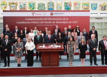 Congreso de Tamaulipas conmemora 200 años de la primera Constitución del estado; gobernador llama a reforzar relación entre ciudadanía y gobierno
