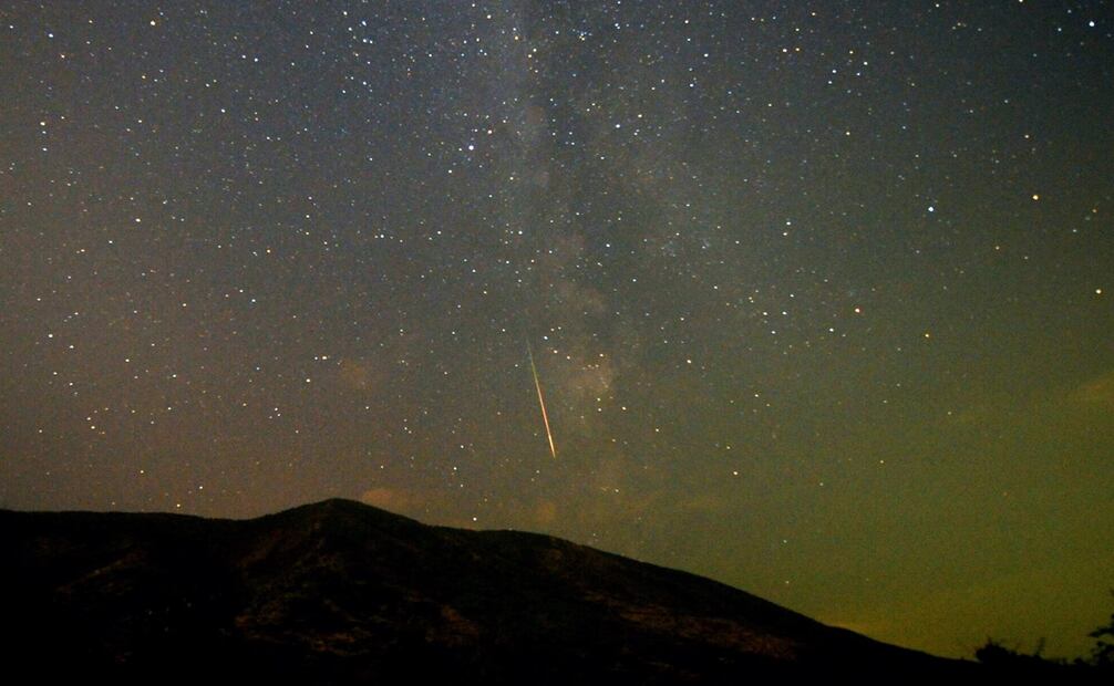 Lluvia de meteoros. Foto: EFE