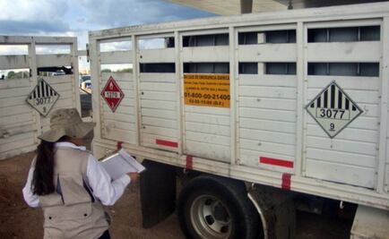 Aseguran 30 vehículos con 408 tons. de residuos peligrosos