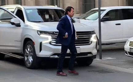 Mario Delgado y Horacio Duarte visitan por tercera ocasión Palacio Nacional 