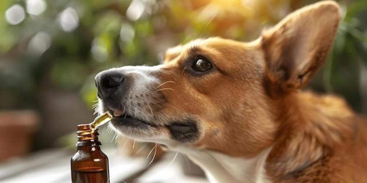 El aceite de oliva puede ser un excelente complemento en el cuidado de los perros. Fuente: Freepik.