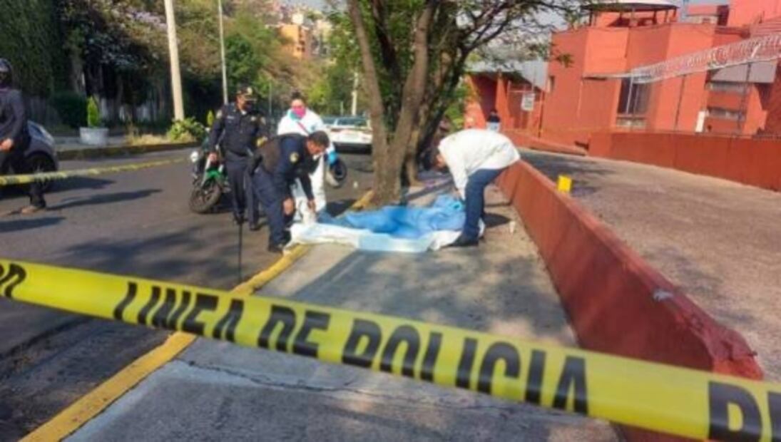 Motociclista muere tras derrapar y estamparse contra un árbol en Álvaro Obregón