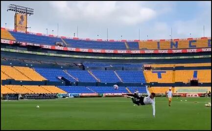 El golazo en el entrenamiento de los Tigres