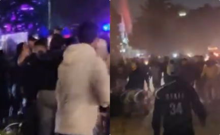 Serenata al América en Toluca termina en violencia, caos y pánico