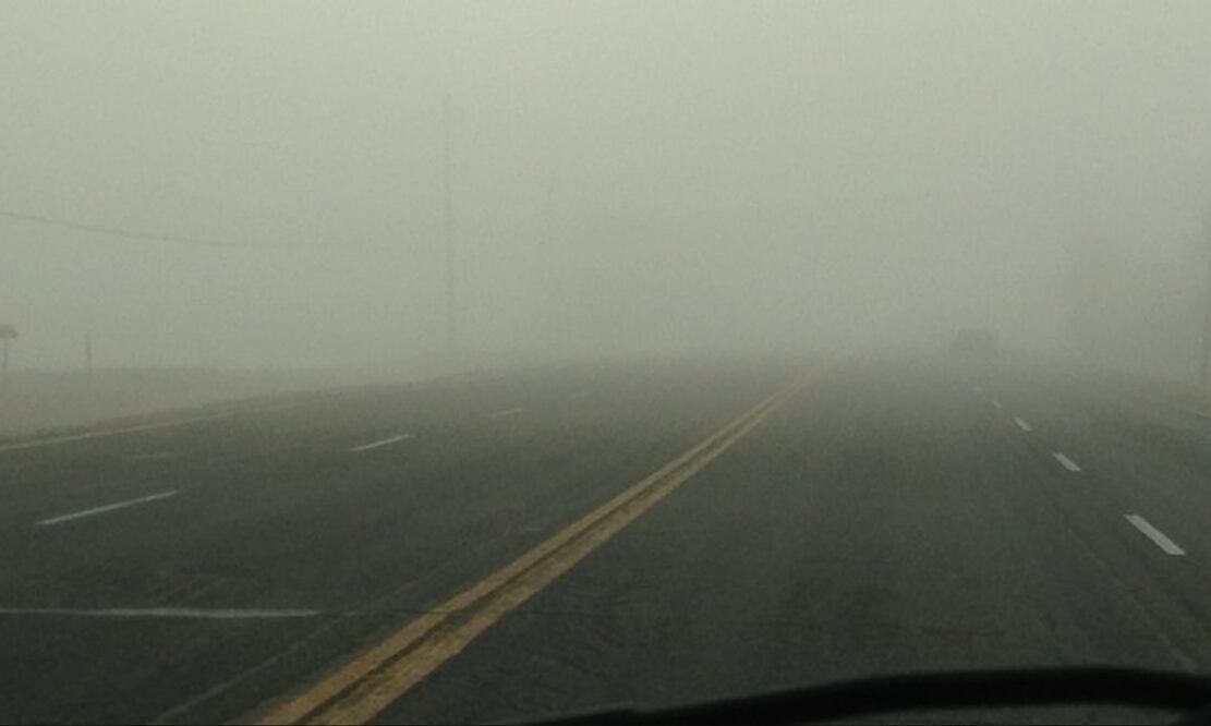 Banco de niebla. FOTO: tomada de Twitter @vialhermes / EL UNIVERSAL/