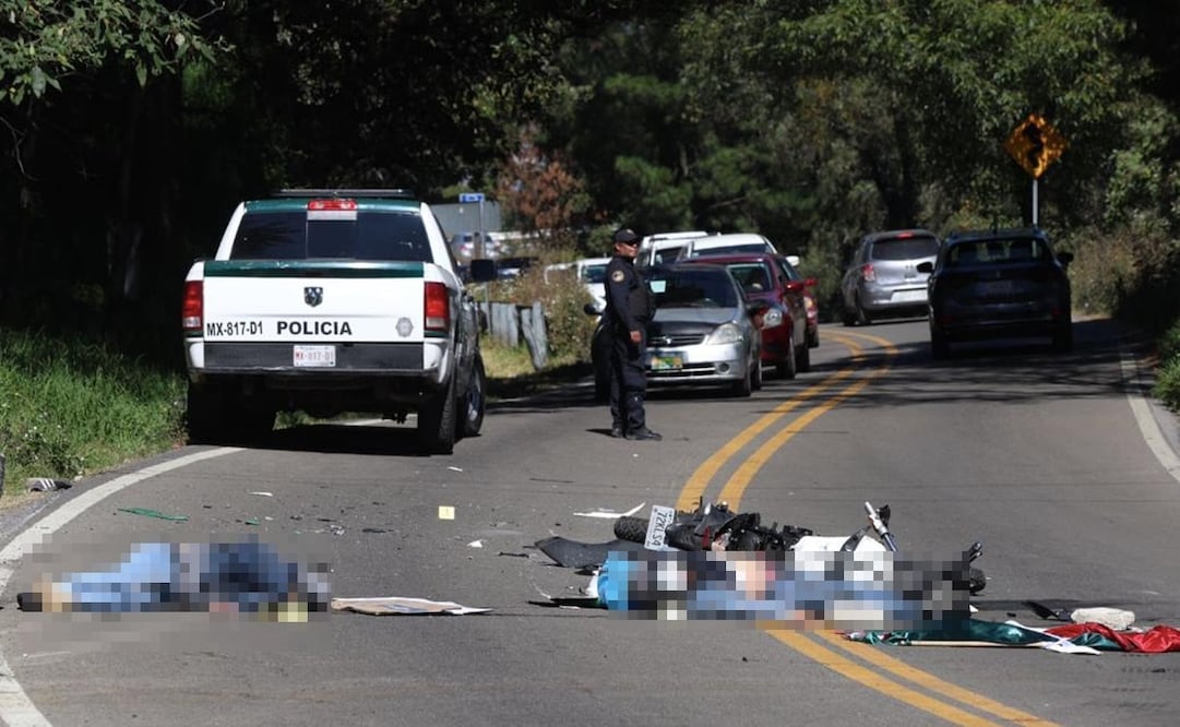 El accidente se registró sobre la carretera federal México-Cuernavaca en el kilómetro 27, a la altura de la calle Cantil, a la altura del poblado de Topilejo, en Tlalpan. Foto: Especial