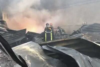 Se registra incendio en bodega de Xalostoc