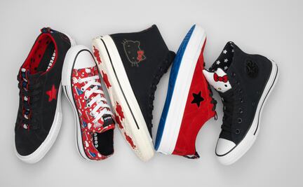 Así son los nuevos modelos de Converse x Hello Kitty