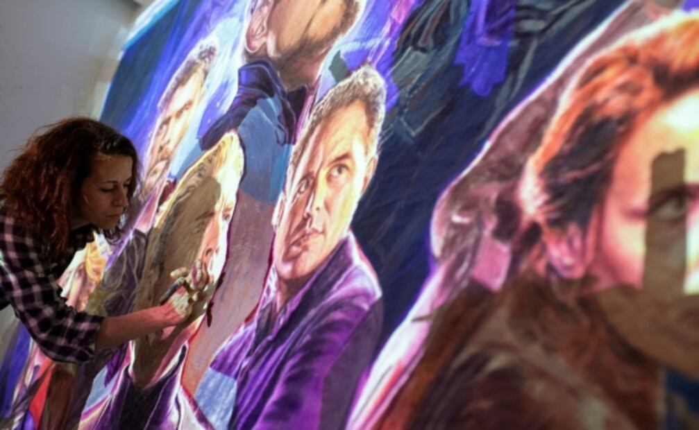 Artista griega plasma en carteles a los personajes de "Avengers: Endgame"