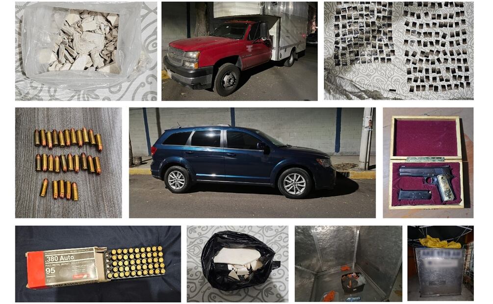 Objetos asegurados durante operativo en alcaldía Venustiano Carranza. Foto: Especial