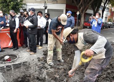 Habitantes estrenan nueva red de drenaje en colonia de la alcaldía Miguel Hidalgo