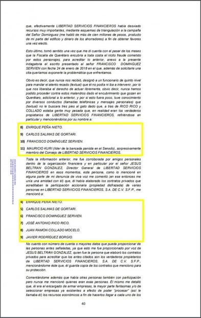 Embarran a los expresidentes Peña Nieto y Carlos Salinas en caso Juan Collado