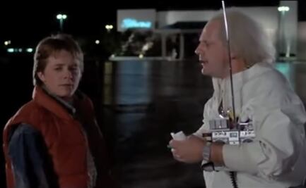 Marty McFly y el Dr. Brown, de "Volver al Futuro", se reencuentran