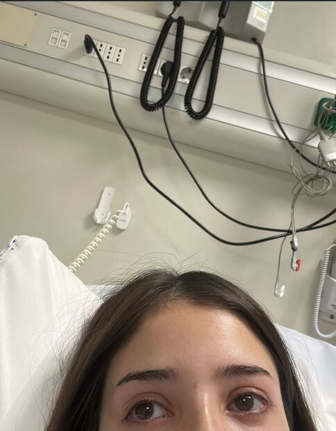 Katteyes en el hospital. Foto: Instagram