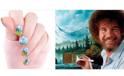 Conoce la manicura estilo Bob Ross 