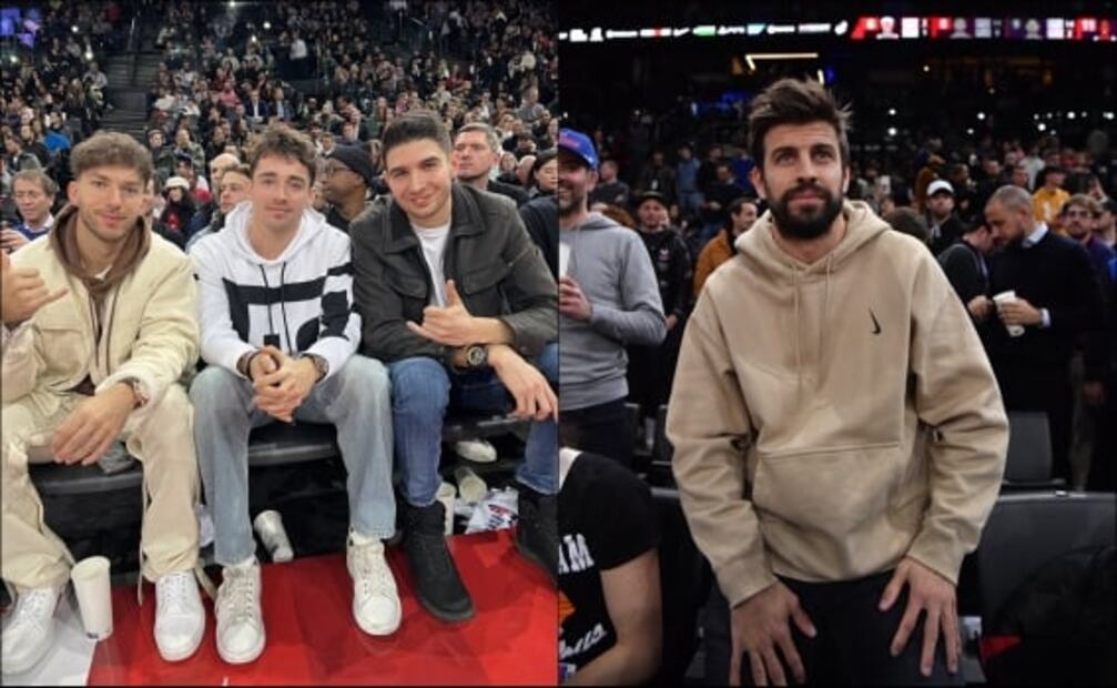 Piqué, Leclerc y otras figuras del deporte se dieron cita en Francia para ver la NBA