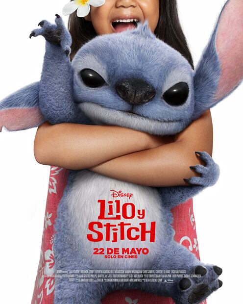 Póster oficial del lanzamiento a la pantalla grande de Lilo y Stitch. Foto: X @DisneyStudiosLA