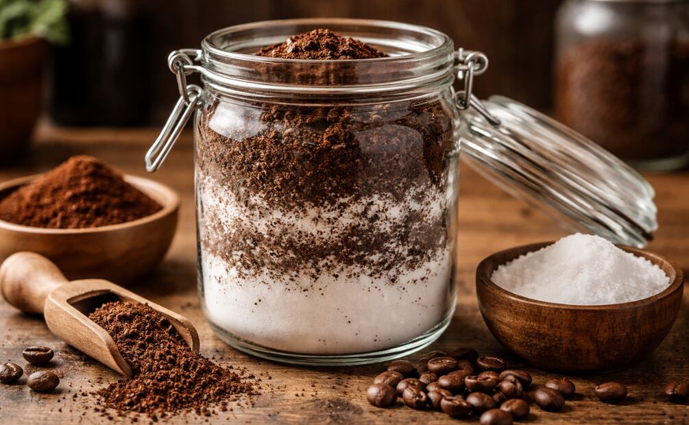 Conoce los beneficios de mezclar café molido y bicarbonato de sodio para la limpieza del hogar. Foto: Imagen generada con IA
