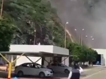 Se registra derrumbe en las inmediaciones de presa en Zimapán, Hidalgo