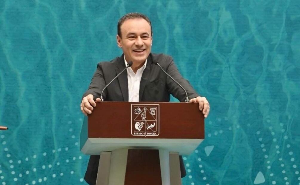 "Les pido que sigamos trabajando juntos por un Sonora que tenga agua para todos", dice Alfonso Durazo (07/02/2025). Foto: Gobierno de Sonora