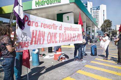 Estudiantes van contra aumento a gasolinas