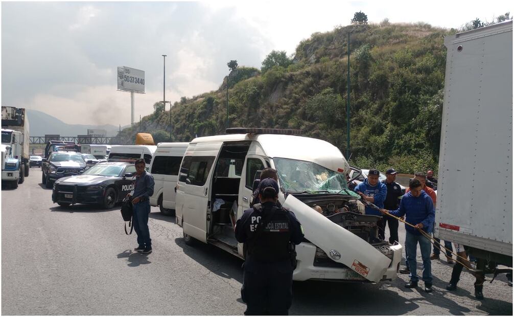 Choque en el Edomex. Foto: Especial