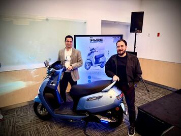 TVS iQube: nuevo scooter eléctrico en México