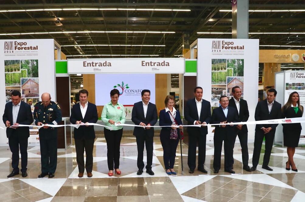 Inauguración de la Expo Forestal 2018 en Guadalajara, Jalisco, organizada por la Comisión Nacional Forestal. Foto: Nadya Murillo