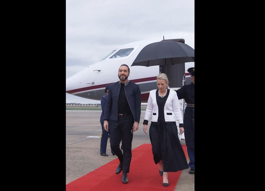 El mandatario de El Salvador, Nayib Bukele, en EU. Foto: Tomada de video