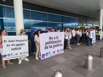 Trabajadores del PJF retoman protestas contra la Reforma Judicial; aseguran que continuarán en paro