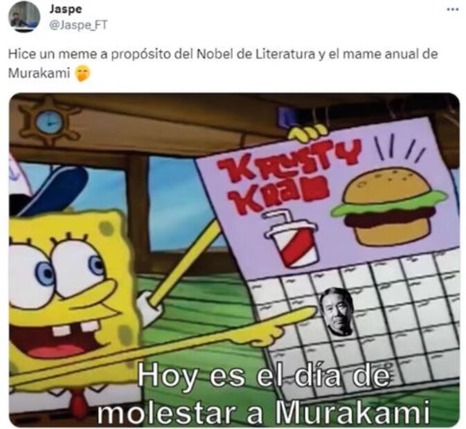 Los mejores memes de Haruki Murakami. Foto: Captura de pantalla