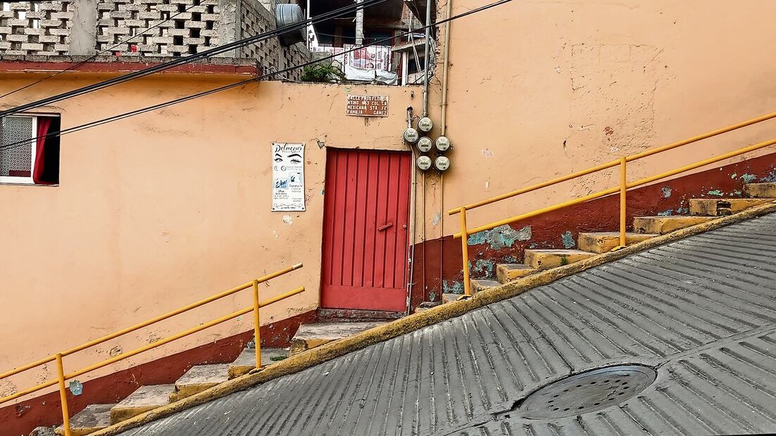 La también llamada bajada del diablo ya es un lugar casi turístico. Foto: Alberto González