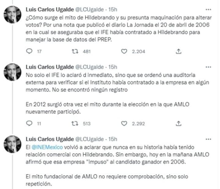 Luis Carlos Ugalde desmiente “mito fundacional de AMLO” que aseveró el presidente en la mañanera 
